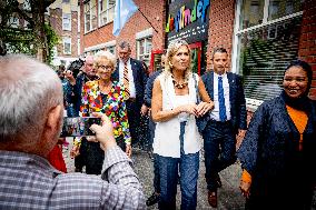 Queen Maxima Visits Team Toekomst Foundation - Rotterdam