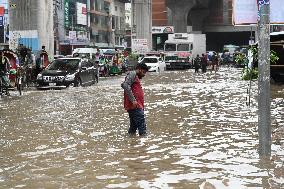 Heavy Monsoon Rainfall In Dhaka, Bangladesh