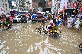 Heavy Monsoon Rainfall In Dhaka, Bangladesh