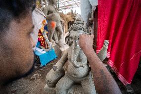 Preparation Of Ganesh Chaturthi Festival In India