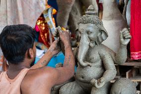 Preparation Of Ganesh Chaturthi Festival In India