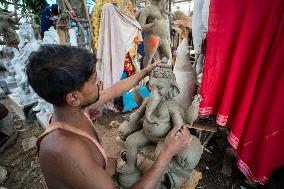 Preparation Of Ganesh Chaturthi Festival In India