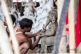 Preparation Of Ganesh Chaturthi Festival In India