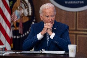 President Joe Biden makes remarks at the kickoff event of the Investing in America content series