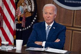 President Joe Biden makes remarks at the kickoff event of the Investing in America content series