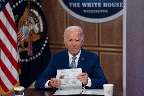 President Joe Biden makes remarks at the kickoff event of the Investing in America content series