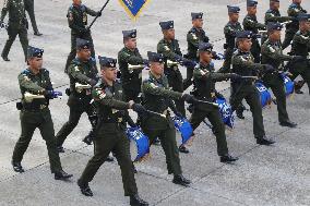 Military Parade In Mexico