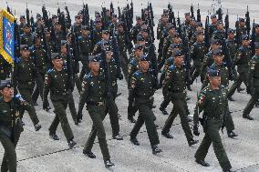 Military Parade In Mexico