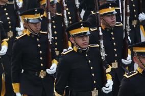 Military Parade In Mexico