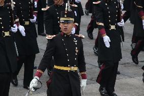 Military Parade In Mexico