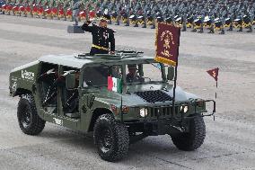 Military Parade In Mexico