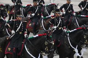 Military Parade In Mexico