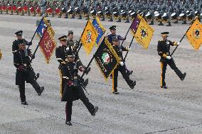 Military Parade In Mexico