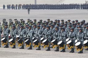 Military Parade In Mexico