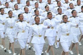 Military Parade In Mexico