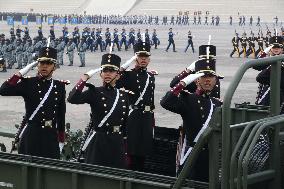 Military Parade In Mexico