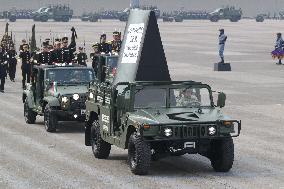 Military Parade In Mexico