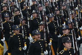 Military Parade In Mexico