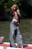 81st Mostra - Michela Persico Arrives To Excelsior