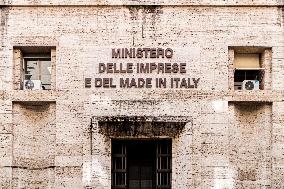 Italian Bus Industry Workers Protest In Rome