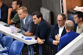 US Open - Roger Federer In The Stands