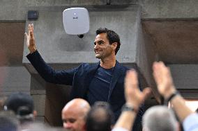 US Open - Roger Federer In The Stands