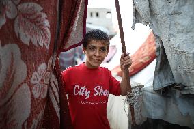 Children Play In Nuseirat Refugee Camp - Gaza