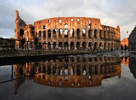 The Colosseum After A Rainstorm - Rome