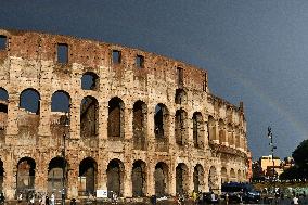 The Colosseum After A Rainstorm - Rome