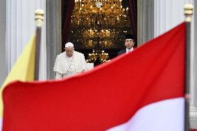 Pope Francis Meets With President Joko Widodo - Jakarta