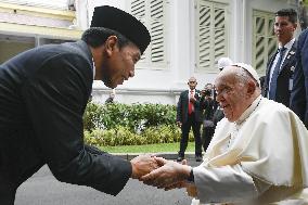 Pope Francis Meets With President Joko Widodo - Jakarta