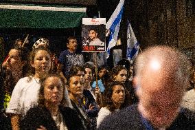 Anti-Government Protest Outside Netanyahu’s Home - Jerusalem