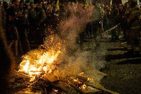 Anti-Government Protest Outside Netanyahu’s Home - Jerusalem