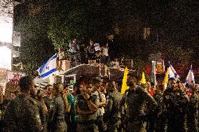 Anti-Government Protest Outside Netanyahu’s Home - Jerusalem