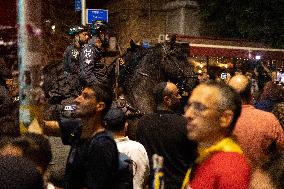 Anti-Government Protest Outside Netanyahu’s Home - Jerusalem