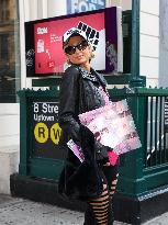 Paris Hilton Promoting Her New Album Infinite Icon - NYC