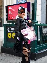 Paris Hilton Promoting Her New Album Infinite Icon - NYC