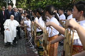 Pope Francis Meets The Catholic Community - Jakarta