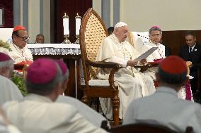 Pope Francis Meets The Catholic Community - Jakarta