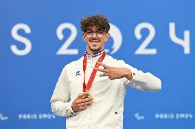 Paris 2024 Paralympics - Para Cycling Road - Alexandre Leaute Wins Gold