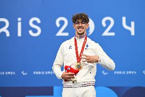 Paris 2024 Paralympics - Para Cycling Road - Alexandre Leaute Wins Gold