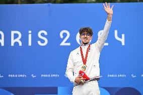 Paris 2024 Paralympics - Para Cycling Road - Alexandre Leaute Wins Gold