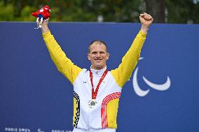 Paris 2024 Paralympics - Para Cycling Road - Alexandre Leaute Wins Gold