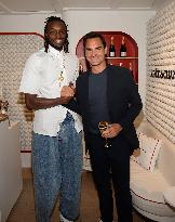 Roger Federer At Moet & Chandon Clubhouse - NYC