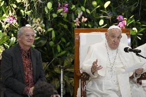 Pope Francis Meets With Young People Of Scholas Occurrentes - Jakarta