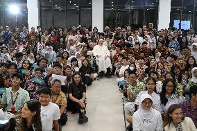 Pope Francis Meets With Young People Of Scholas Occurrentes - Jakarta