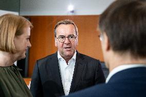 Weekly Cabinet Meeting At The Chancellery in Berlin