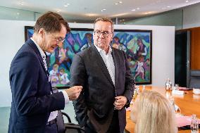 Weekly Cabinet Meeting At The Chancellery in Berlin