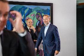 Weekly Cabinet Meeting At The Chancellery in Berlin