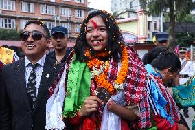 Nepali Paralympics Medal Winner Gets Rousing Welcome Back Home